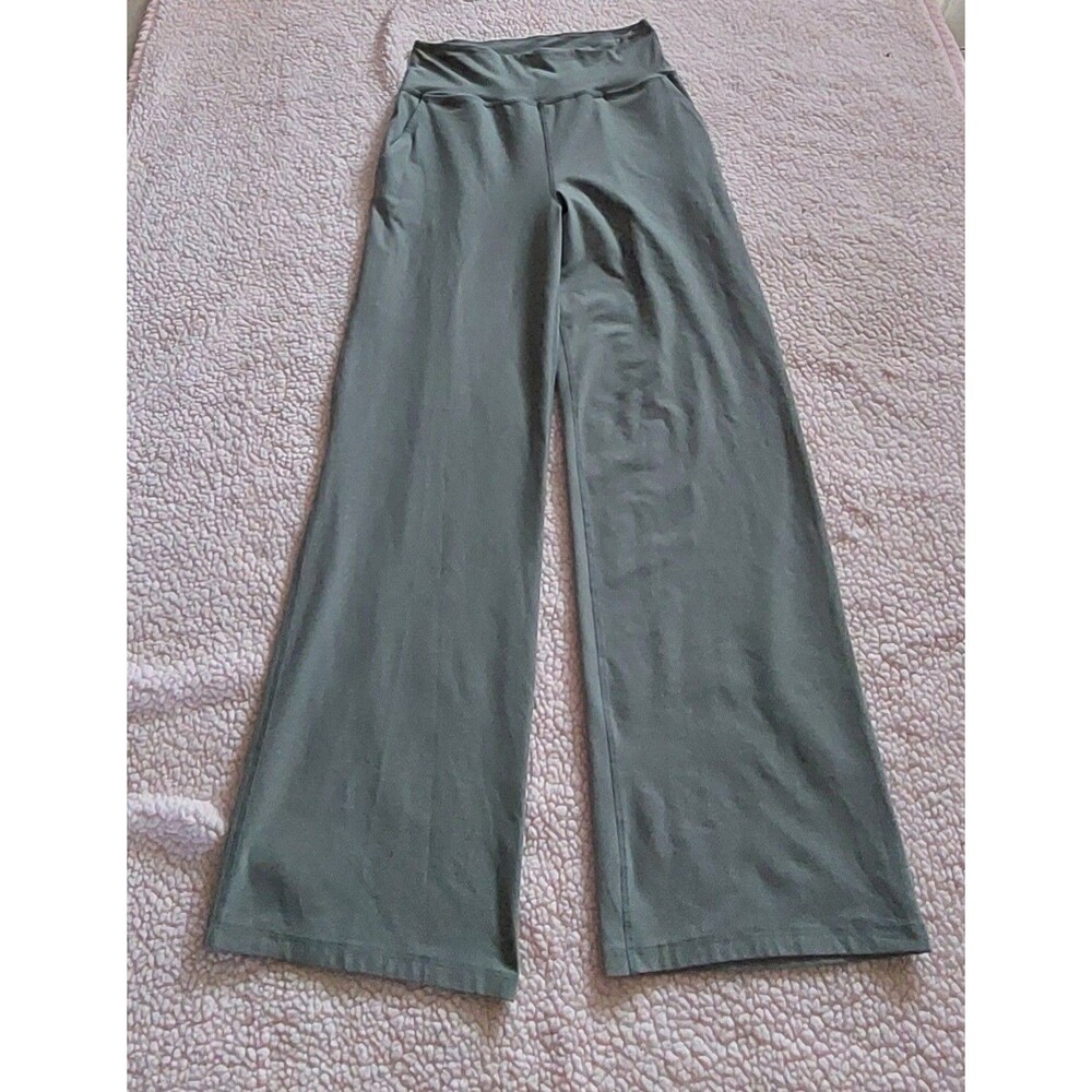 Beyond yoga wide leg pants,Polyester Spandex,Women M,high Waist,Pocker,30inch Wa